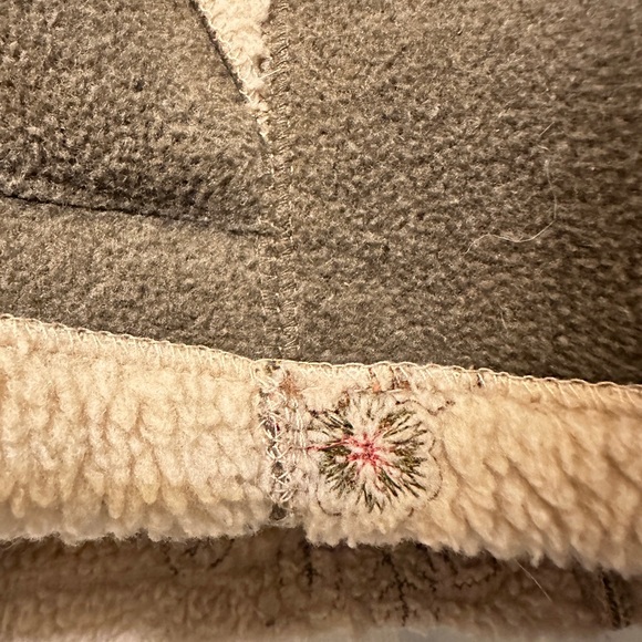 Barrage Collection Olive Green Fleece Zip-Up Jacket - Picture 4 of 7